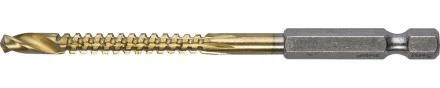 ЗУБР. Сверло фрезеровальное по дереву и тонкому листовому металлу, шестигранный хвостовик 1/4&quot;, 5х85мм 29966-05 купить в Нягани