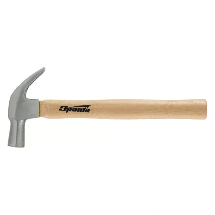 Молоток-гвоздодер Sparta 104215, 560 г, боек 29 мм, деревянная рукоятка купить в Нягани