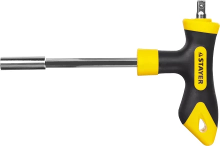 Набор STAYER &quot;MASTER&quot; &quot;HERCULES&quot;: Отвертка реверсивная, Т-образная отвертка-битодержатель, адаптер для торц голов, 43 предм 25084-H43 купить в Нягани