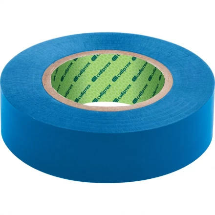 Изолента ПВХ 19 мм х 20 м 180 мкм синяя СИБРТЕХ 88793 купить в Нягани