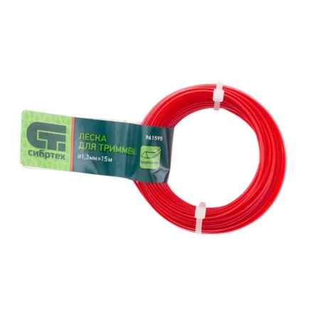 Леска для триммера треугольная, 1.3 мм х 15 м, Россия Сибртех 961595 купить в Нягани