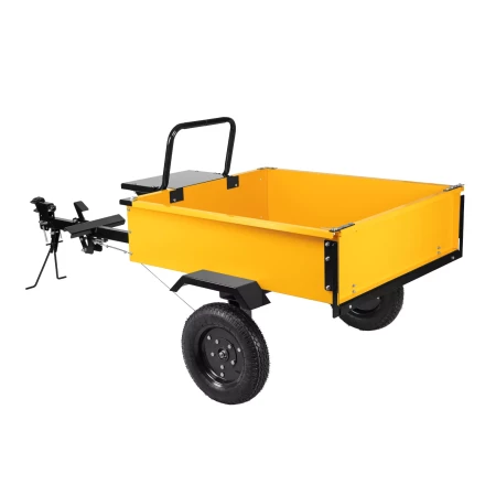 Прицеп для мотоблока Denzel TT-500, оцинк., груз. 500 кг, рег. сцепка, колеса 4.00-10, в упаковке купить в Нягани