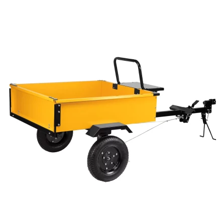 Прицеп для мотоблока Denzel TT-500, оцинк., груз. 500 кг, рег. сцепка, колеса 4.00-10, в упаковке купить в Нягани