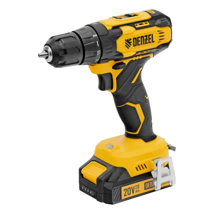 Дрель-шуруповерт аккумуляторная CDQ-20, Li-Ion, 20 В// Denzel 26118 купить в Нягани