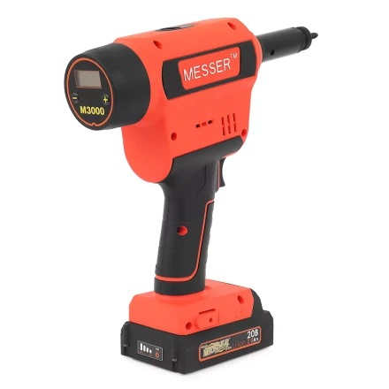 Аккумуляторный резьбовой заклепочник Messer M3000 с электронной системой настройки сжатия и счетчиком купить в Нягани