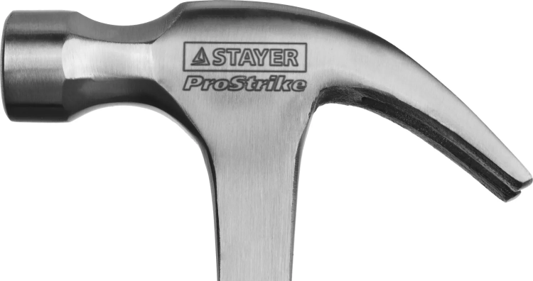 Молоток-гвоздодер STAYER "PROFESSIONAL" цельнометаллический с двухкомпонентной рукояткой, 450г 2025-450 купить в Нягани