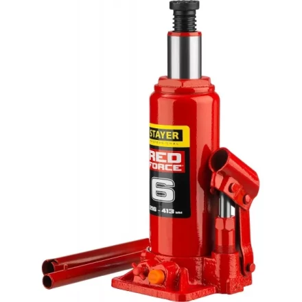 Домкрат гидравлический бутылочный &quot;RED FORCE&quot;, 6т, 216-413 мм, STAYER 43160-6 43160-6_z01 купить в Нягани