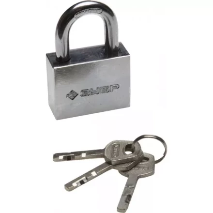 Замок ЗУБР &quot;МАСТЕР&quot; навесной, стальной корпус, закаленная дужка, 50мм 3710-50_z01 купить в Нягани