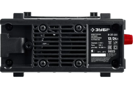 ЗУБР И-ЗП-300, 12/24 В, 100 А, 3-30 А, инверторное зарядно-предпусковое устройство (59323) купить в Нягани