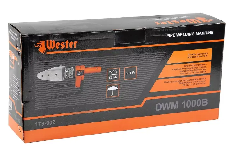 Аппарат для сварки пластиковых труб WESTER DWM 1000B купить в Нягани