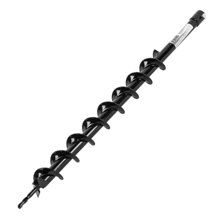 Шнек для грунта E-60, диаметр 60 мм, длина 800 мм,соединение 20 мм, несъемный нож Denzel 56020 купить в Нягани