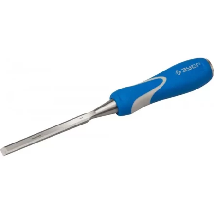 Стамеска ЗУБР &quot;ЭКСПЕРТ&quot; с ударопрочной двухкомпонетной ручкой и стальным затыльником для ударных работ, 10мм 18097-10 купить в Нягани