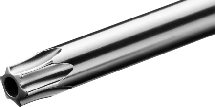 Отвертка KRAFTOOL, Cr-Mo-V сталь, двухкомпонентная противоскользящая рукоятка, TORX Hole, №20x100мм 250077-20-100 купить в Нягани