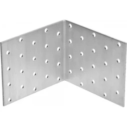 Крепежный угол ЗУБР "МАСТЕР" равносторонний, 80х100х100мм, 20шт 310205-080-100