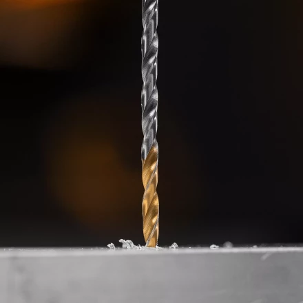 Сверло спиральное по металлу Denzel 3,5 х 112 мм, Р6М5, Golden Tip, удлиненное, 2шт. 718248 купить в Нягани