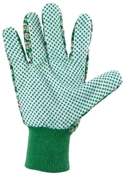 Перчатки садовые х/б ткань с ПВХ точкой, манжет, M PALISAD 67762 купить в Нягани