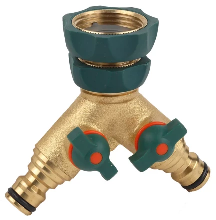 Распределитель RACO &quot;Profi-Plus&quot; двухканальный, латунный с покрытием TPR, 3/4&quot; х 1&quot; 4244-55133B купить в Нягани