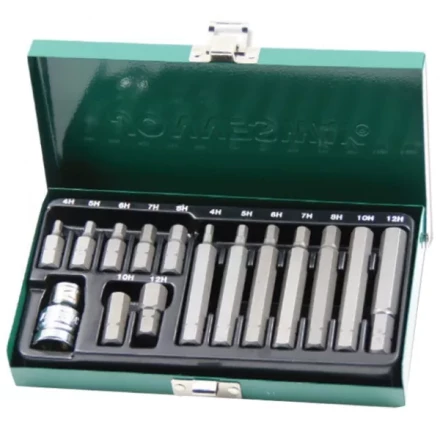Набор вставок-бит шестигранных 30-75мм  4-12мм 15 предметов Jonnesway S29H4115S 47396 купить в Нягани