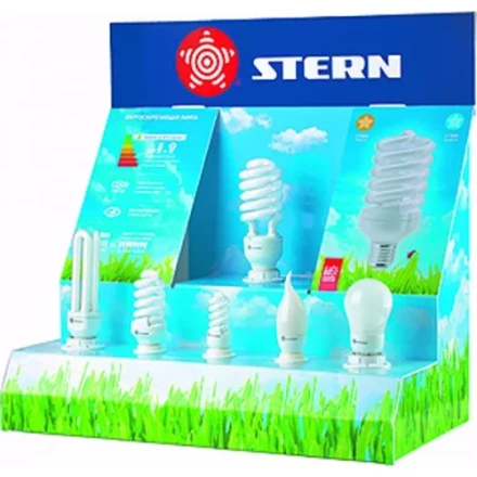 Стенд для энергосберегающих ламп 6 патронов один с подключением STERN 90992 купить в Нягани