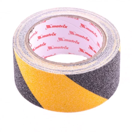 Лента клейкая противоскользящая черно-желтая 50 мм x 5 м Matrix 88718 купить в Нягани