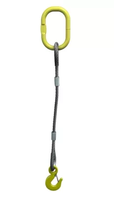 Строп канатный одноветвевой 1СК 0.75 т L=8 м с кч din 0.75 т опрессовка купить в Нягани