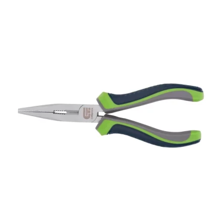 Длинногубцы прямые Сибртех 180 мм трехкомпонентные рукоятки 17114 купить в Нягани