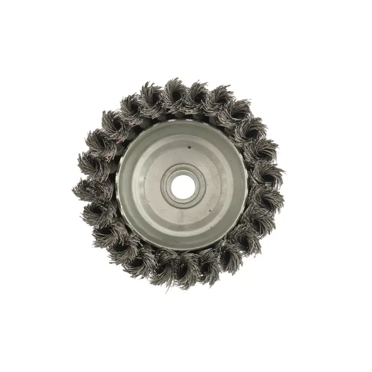 Щетка для УШМ, 100 мм, М14, "чашка", крученая проволока 0,35 мм  MTX 74615 купить в Нягани