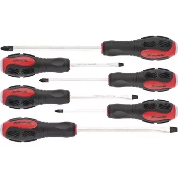 Набор ударных отверток 6 штут PH1x75, PH2x100, PH3x150, SL5x75, SL6x100, SL8x150 CrV Matrix 19120 купить в Нягани