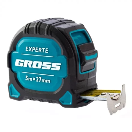 Рулетка нейлон Experte 5м x 27мм двухкомпон. корпус магнит двухстор. разметка Gross 32575 купить в Нягани