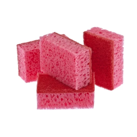 Губки для посуды &quot;КОРАЛЛ&quot; 95х64х36 мм 4 шт ТМ Elfe 92358 купить в Нягани