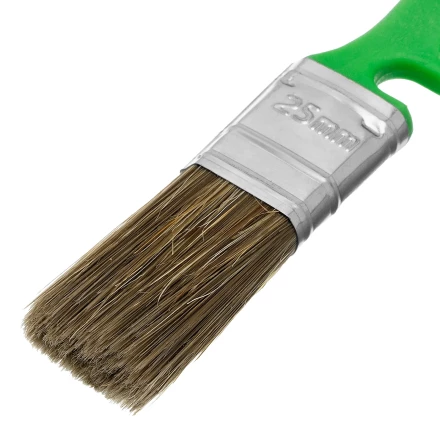 Кисть флейцевая для работ по дереву, 25х10 мм, смешанная щетина, пластиковая рукоятка// MTX 833719 купить в Нягани
