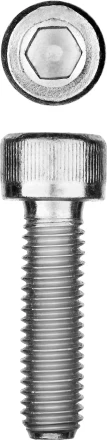 ЗУБР DIN 912, кл. пр. 8.8, М8 х 25 мм, цинк, 5 кг, винт с внутренним шестигранником, Профессионал (30318-08-025) купить в Нягани