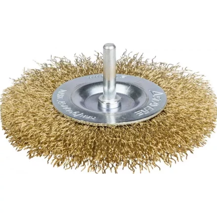 STAYER &quot;PROFESSIONAL&quot;. Щетка дисковая для дрели, витая латунированная стальная проволока 0,3мм, 100мм 35114-100_z01 купить в Нягани
