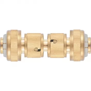 Набор для соединения шлангов 3/4 (переходник 2 соединит.аквастоп) латунный PALISAD 66211 купить в Нягани