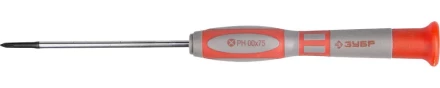Отвертка ЗУБР &quot;МАСТЕР&quot; для точных работ, Cr-V, PH №00х75мм 25632-00-075 купить в Нягани