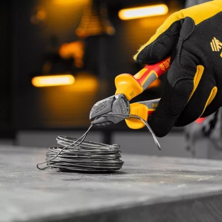 Бокорезы, диэлектрические рукоятки Denzel 17789, до 1000 В, трехкомпонентные рукоятки, 180 мм купить в Нягани