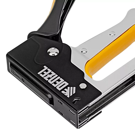 Степлер металлический, скобы в комплекте, 2К рукоятка, тип 53, 6-10 мм Denzel 40222 купить в Нягани