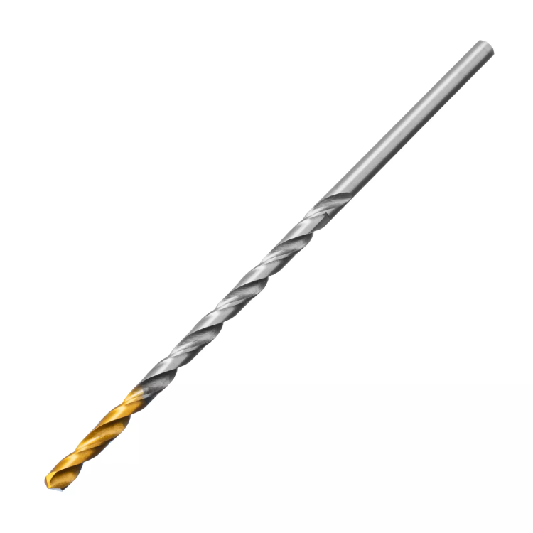 Сверло спиральное по металлу 4 х 119 мм, Р6М5, Golden Tip, удлиненное Denzel 718250 купить в Нягани