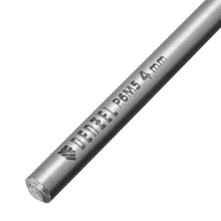 Сверло спиральное по металлу 4 х 119 мм, Р6М5, Golden Tip, удлиненное Denzel 718250 купить в Нягани