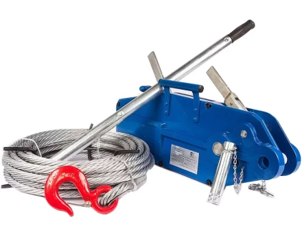 Лебедка рычажная тросовая TOR МТМ 800 0,8 т L=20м (стальной корпус) 1002530 купить в Нягани