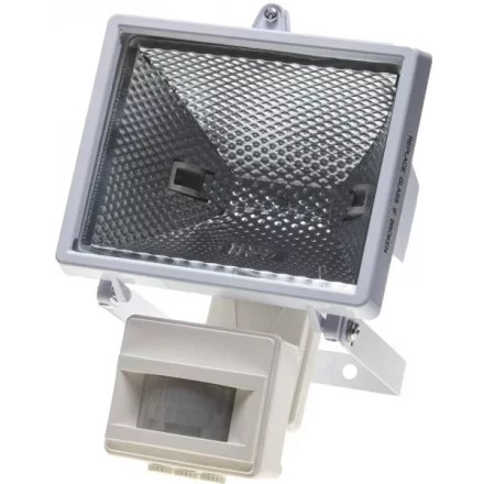 Прожектор галогеновый СВЕТОЗАР с датчиком движения, с дугой крепления под установку, цвет белый, 500Вт SV-57113-W купить в Нягани