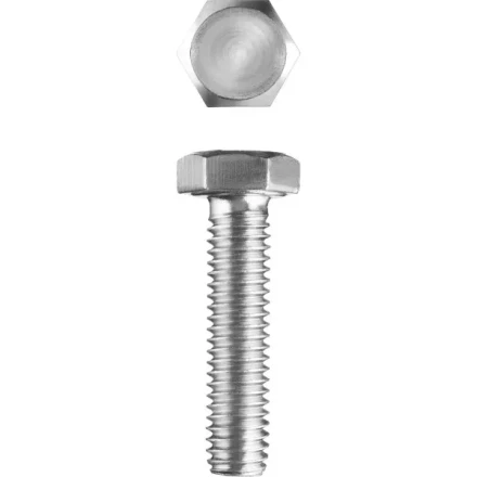 Болт ЗУБР &quot;МАСТЕР&quot; с шестигранной головкой, ГОСТ 7798-70, класс прочности 5.8, оцинкованный, M20x70мм, 5кг 303080-20-070 купить в Нягани