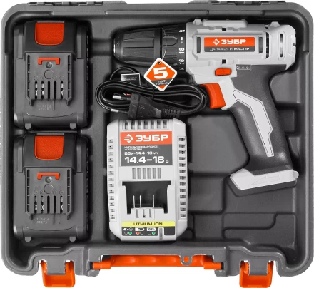 Дрель-шуруповерт 2 АКБ ДА-14.4-2-Ли КНМ1 серия МАСТЕР купить в Нягани