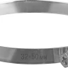 ЗУБР Х-9Н, 32 - 50 мм, накатная лента 9 мм, цинк, 50 шт, червячный хомут (37807-50) купить в Нягани
