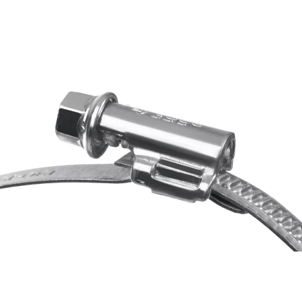 ЗУБР Х-9Н, 32 - 50 мм, накатная лента 9 мм, цинк, 50 шт, червячный хомут (37807-50) купить в Нягани