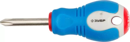 Отвертка ЗУБР, Cr-V сталь, трехкомпонентная рукоятка, цветовая индикация типа шлица, PH №2, 38мм 25252-2-038_z01 купить в Нягани