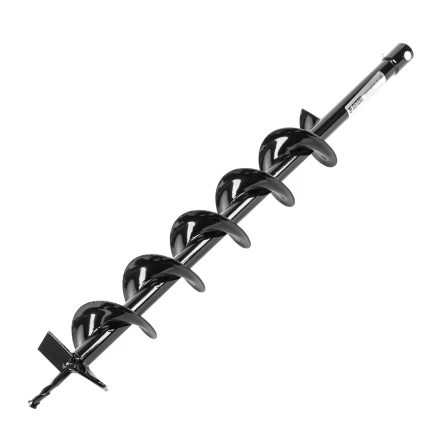 Шнек для грунта E-100, диаметр 100 мм, длина 800 мм,соединение 20 мм, несъемный нож Denzel 56022 купить в Нягани