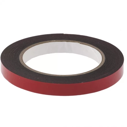 Лента клейкая на вспененной основе двусторонняя черная усиленная 12 мм х 5 метров MATRIX 89083 купить в Нягани