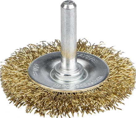 STAYER &quot;PROFESSIONAL&quot;. Щетка дисковая для дрели, витая латунированная стальная проволока 0,3мм, 50мм 35114-050_z01 купить в Нягани