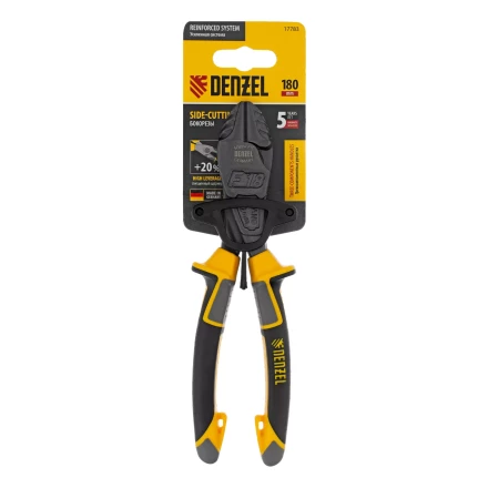 Бокорезы усиленные 180 мм Denzel 17783, трехкомпонентные рукоятки купить в Нягани